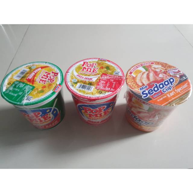 

Popmie ( all varian) / Mie Sedaap ayam jerit Pop Mie besar mie instan indomie cup gelas 75gr.