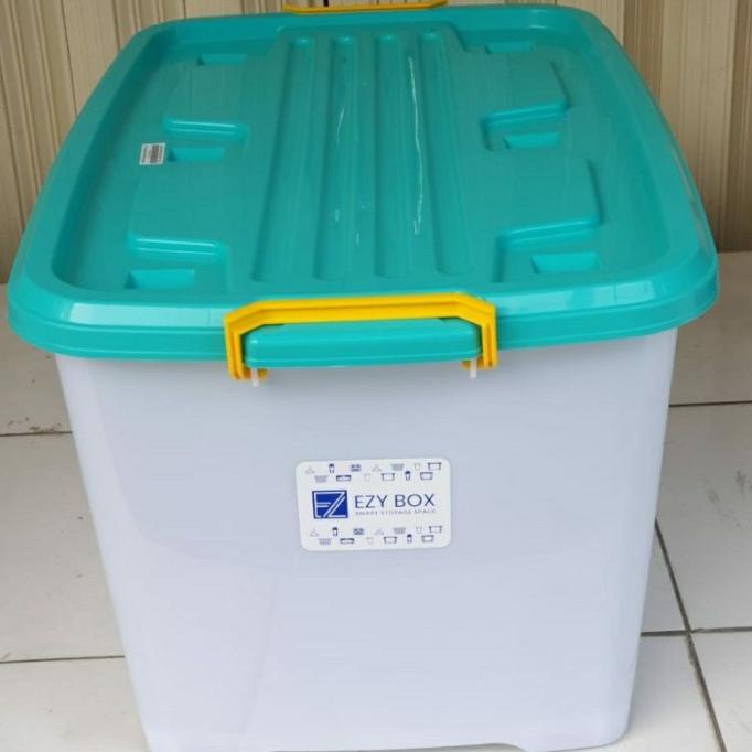 AB27Z74 CONTAINER BOX EZY BOX CB130 - CONTAINER BOX 130LITER- ADA RODA --TERBARU--