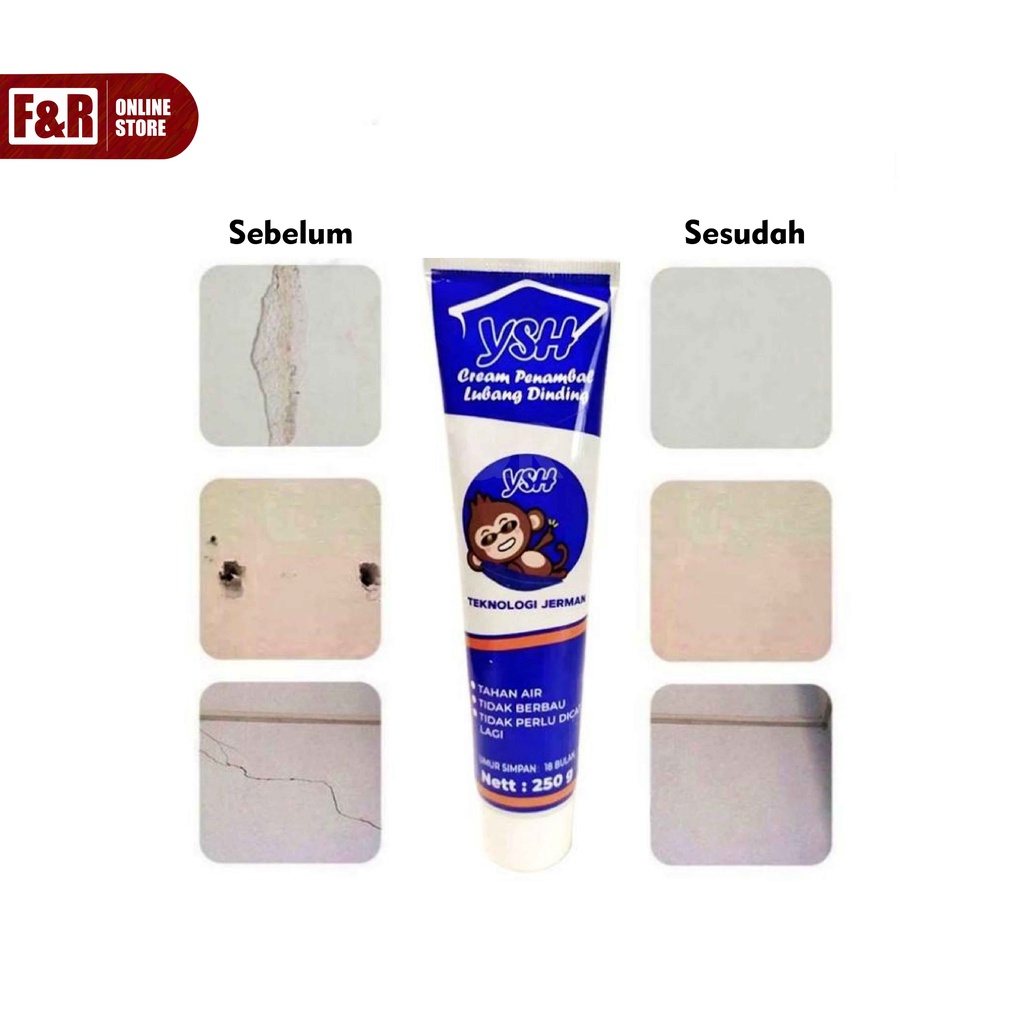 Dempul Tembok Krim Penambal Dinding Wall Repair Pasta Dempul Cream Penutup Dinding Waterproof 3 in 1