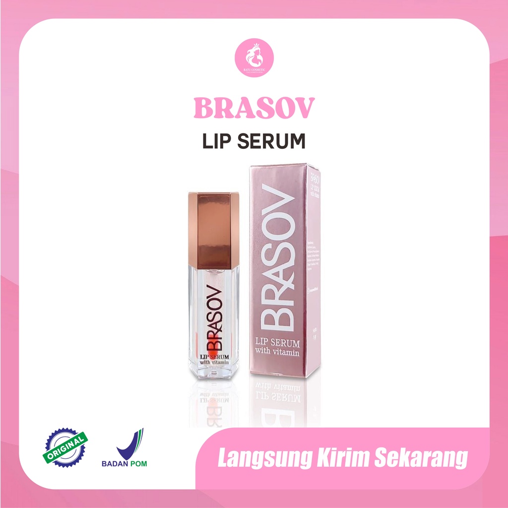 Brasov Lip Serum With Vitamin - Pelembab Bibir &amp; Pencerah Bibir