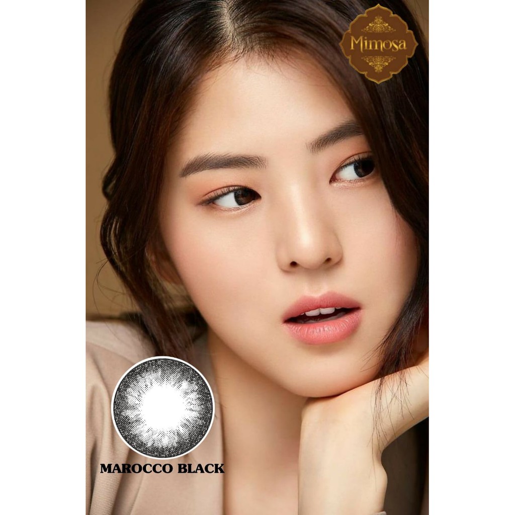 Softlens MIMOSA FLAT DIA 14.50mm NORMAL MINUS Brown Grey Black Blue (-0.50 s/d -3.00)/Lensa  Kontak/BS