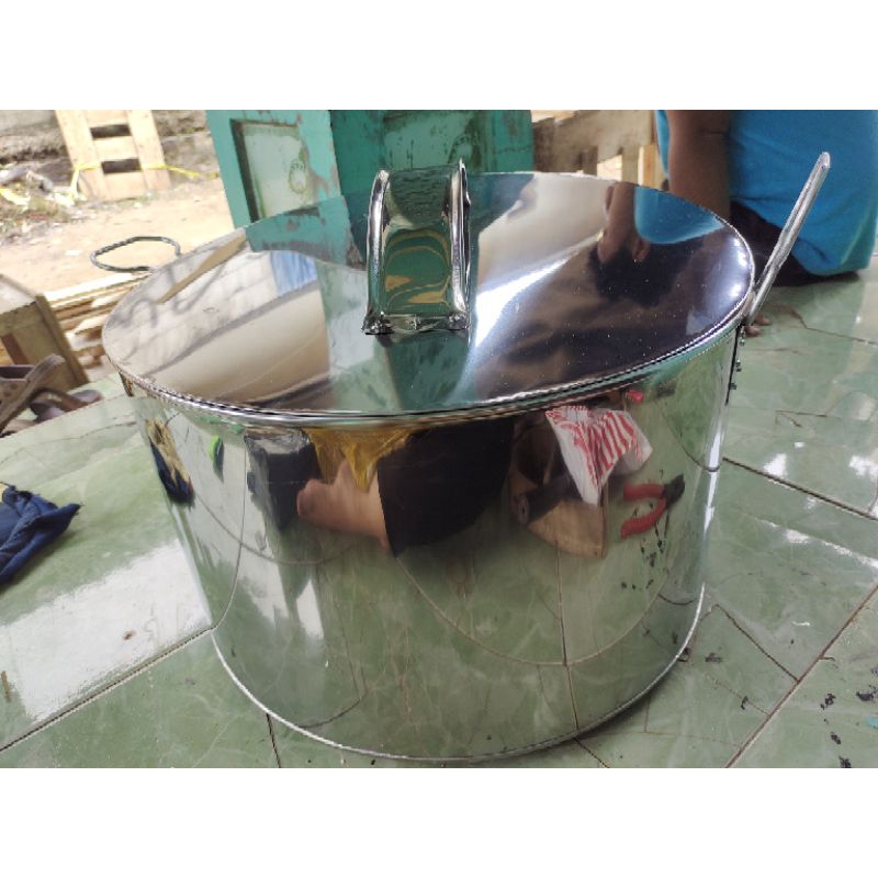 Tong Es Semangka india,Dandang Es bahan stainless sudah termasuk gayung