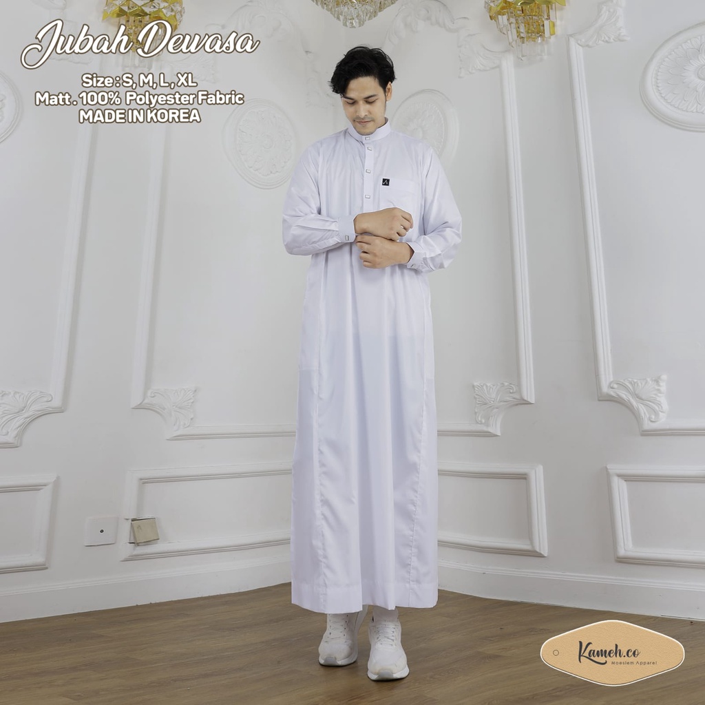 jubah ar-riaz warna putih