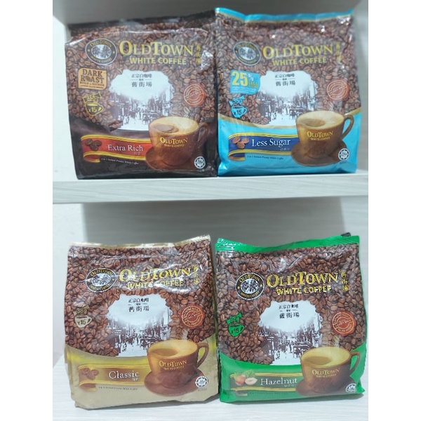 

OLD TOWN white coffee Hazelnut / Classic / Less sugar / extra rich / coffee & creamer