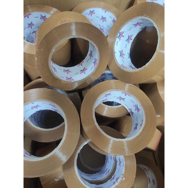 

lakban solasi paking plakban packing isolasi coklat bening & fragile 100 200 yard x 45 mm