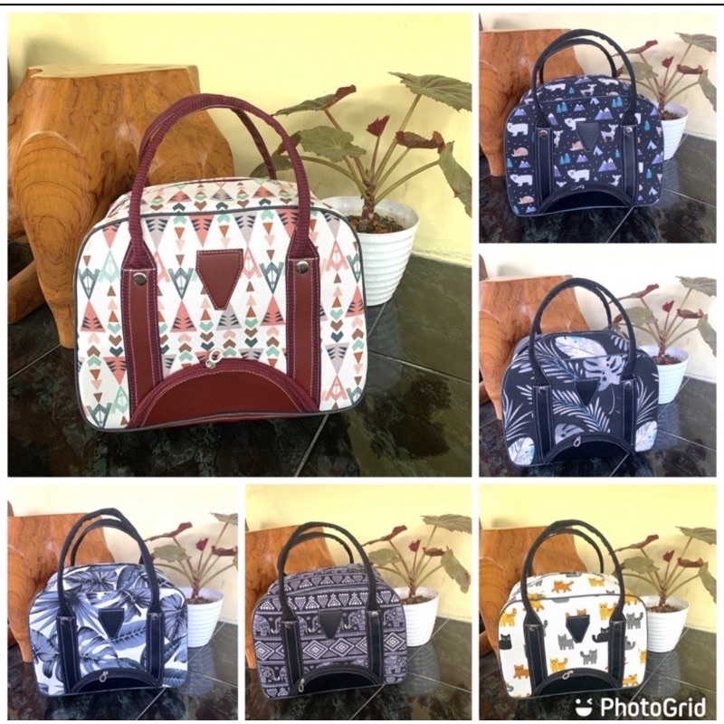 Travel bag / Koper mini ,motif Random / acak