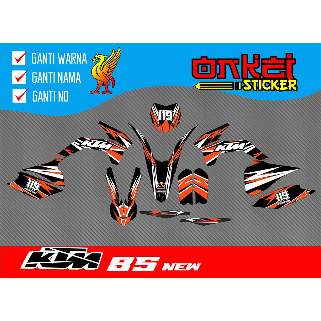 decal stiker ktm 85 new 1