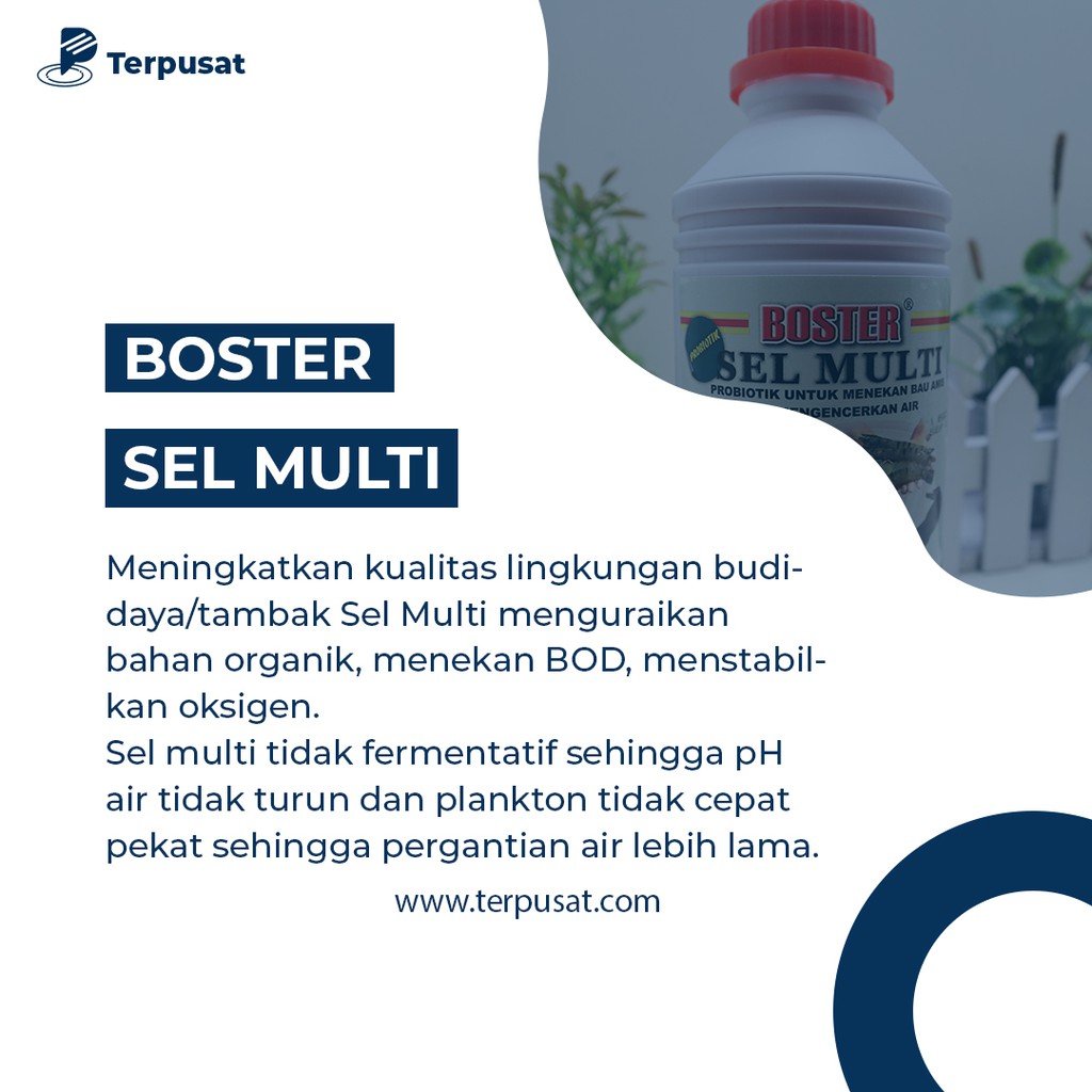 Image of Boster Sel Multi 1 Liter Obat ikan Probiotik Mencegah Bau Amis #3