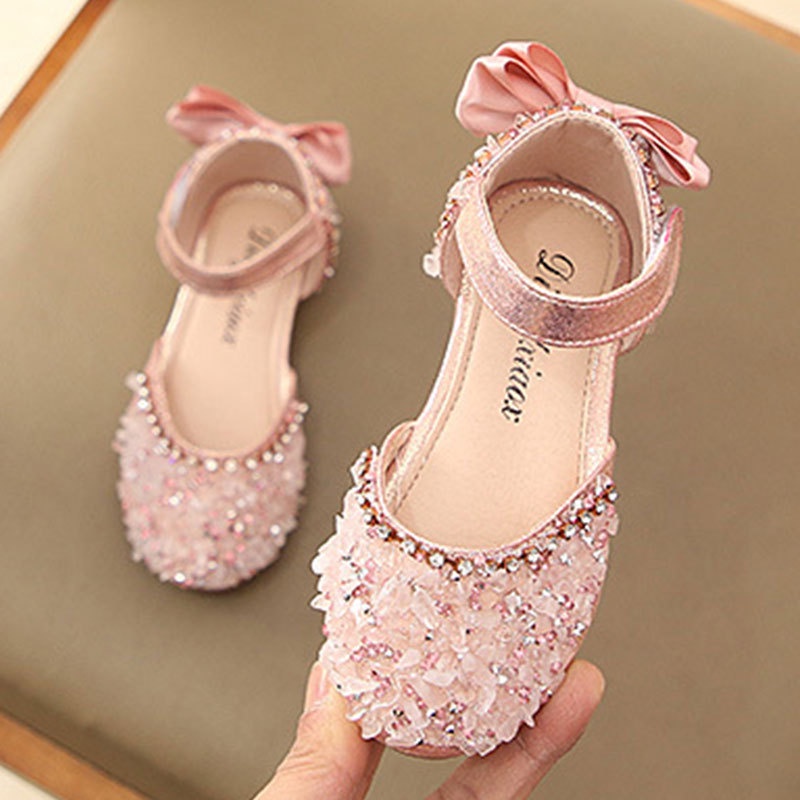 Juragan Junior [COD] Sandal SERAFI Glitter Sandal Sepatu Formal Anak Perempuan Size 26-36