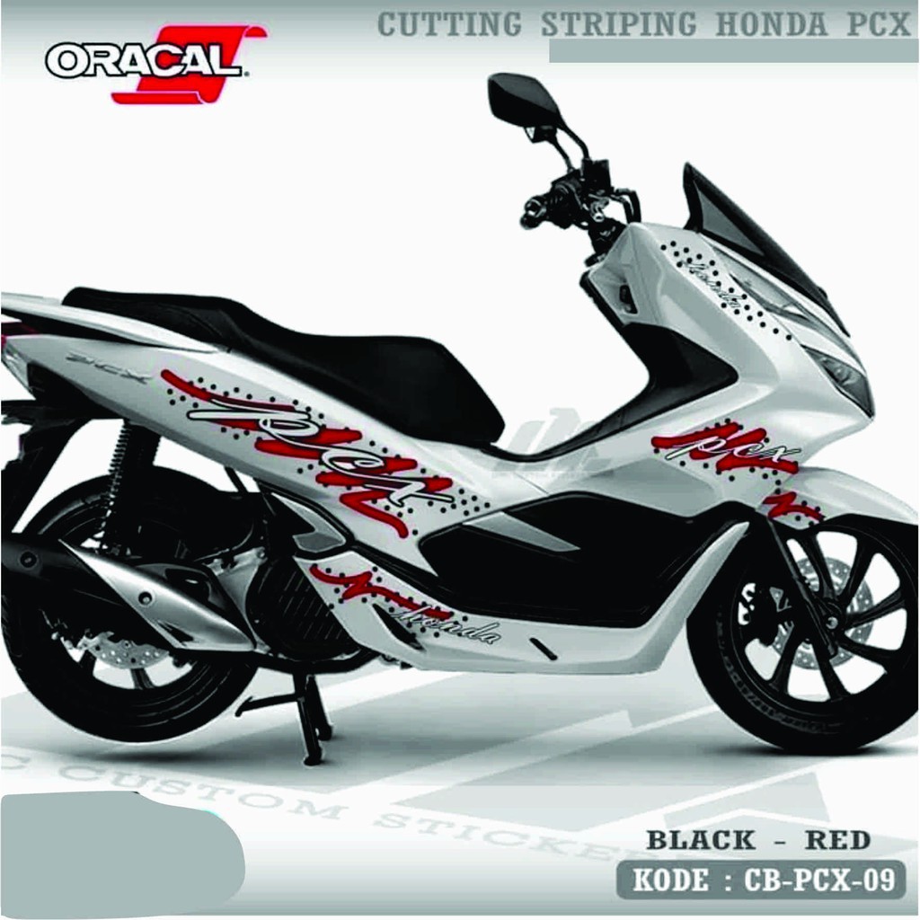CB-PCX-09 PCX PUTIH CUTTING STICKER PCX - STRIPING CUTTING PCX PUTIH