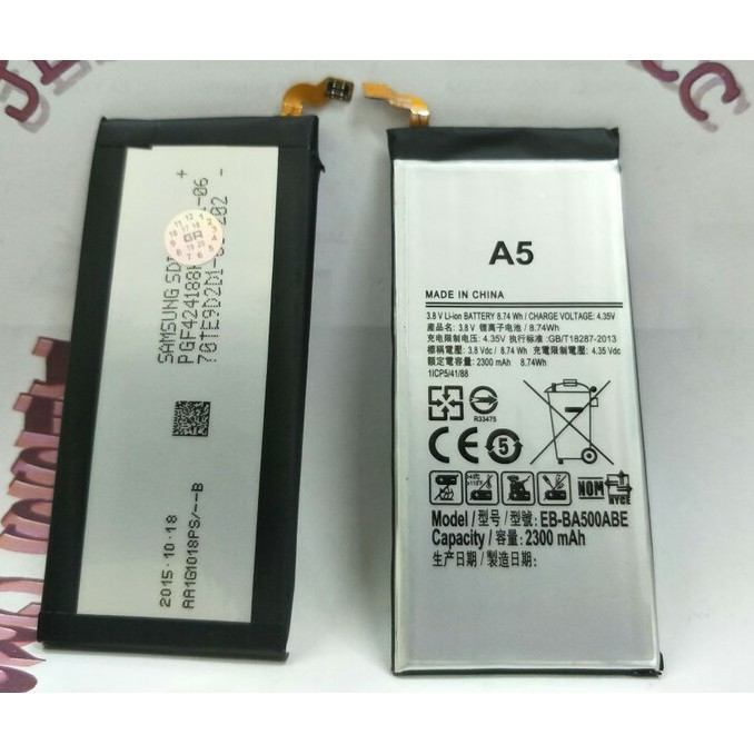 Battery Batre Baterai Samsung A5 2015 A500 EB-BA500ABE