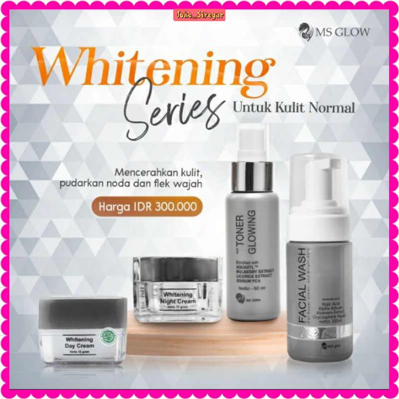 MS GLOW ORIGINAL Whitening Series Termurah BerBPOM Promo Paket Kecantikan MS Glow Termurah