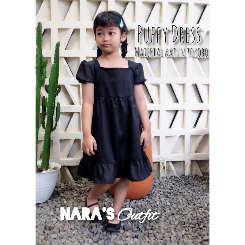 Midi Dress Anak | Puffy Dress Anak | Korean Dress Anak