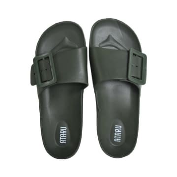 Ataru Sandal Big Buckle - Hijau Army