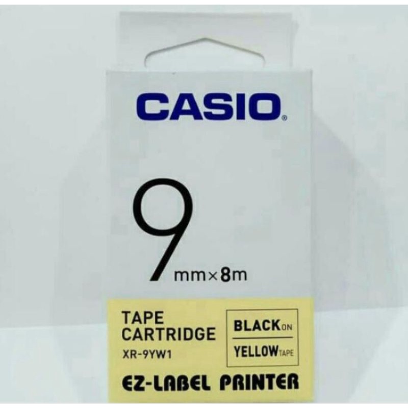 

CASIO EZ LABEL PRINT TAPE CARTRIDGE 9MM XR-9YW1