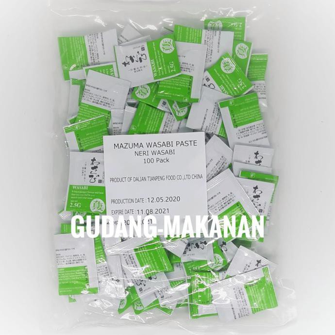 

Mazuma Wasabi Paste Neri Wasabi / Wasabi Sachet (Isi100Pcs) - Standard