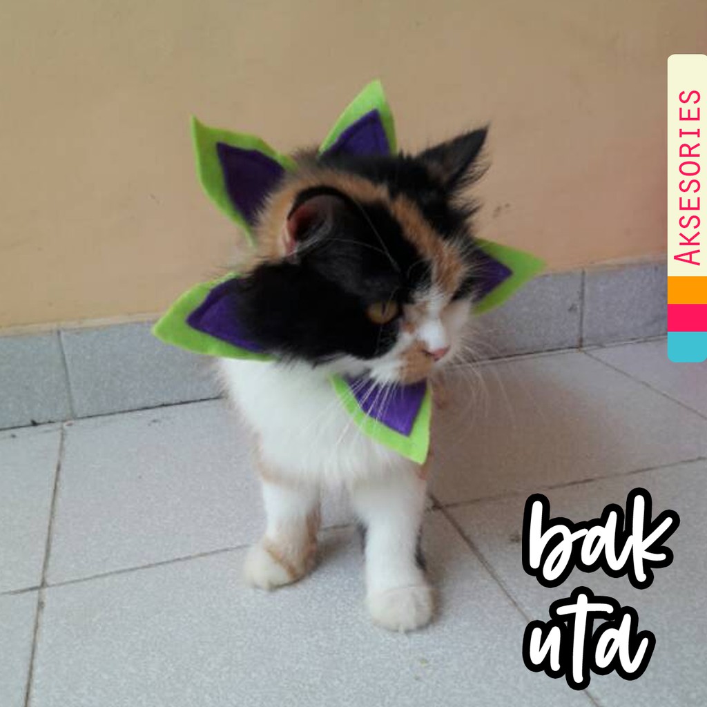 Collar hias untuk kucing &amp; anjing /Jual Baju Kucing Terlengkap &amp; Berkualitas size S-XL