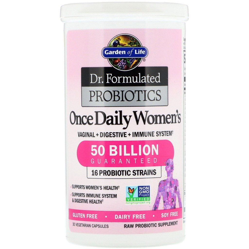 Garden of Life Probiotic Once Daily Womens 30 Vcap Pencernaan Imun Probiotik Wanita Probiotic Women