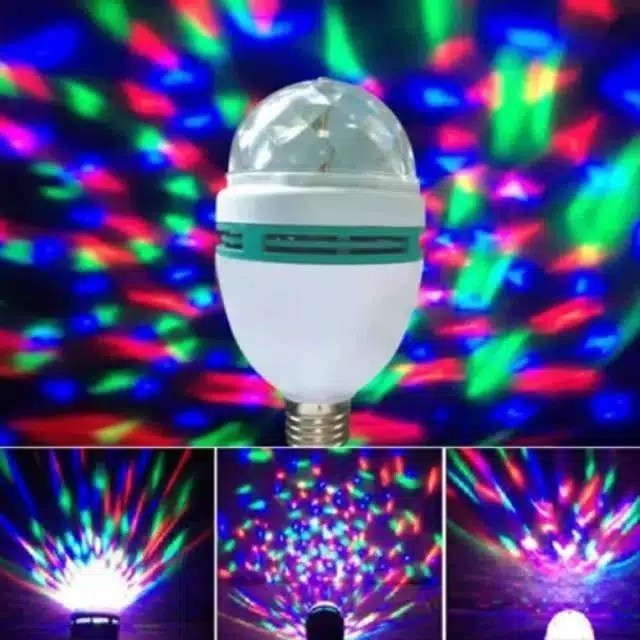 Bohlam Disco Full Colour Lampu Disco Putar Warna Warni LED IMLEK NATAL Grosir