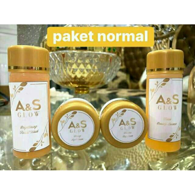 BPOM Paket Normal A&S GLOW by Ayu Sheva Makasar PACKING BUBLE+KARDUS