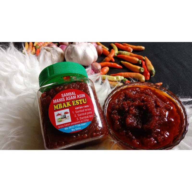 

sambal manis asam asin mbak estu