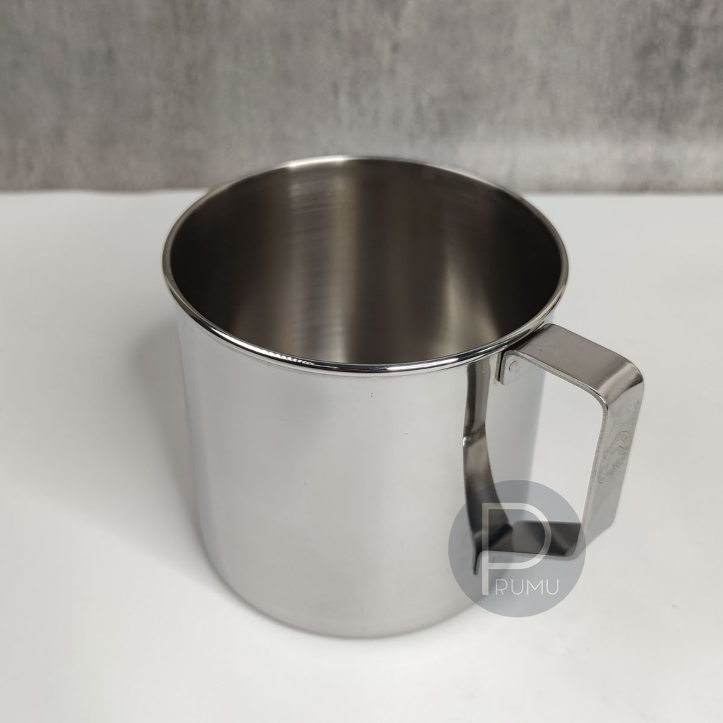 Zebra Mug Stainless Steel 410 ml - Gelas Mug Stainless - Mug Kopi Stainless,Cangkir Stenlis - 110008