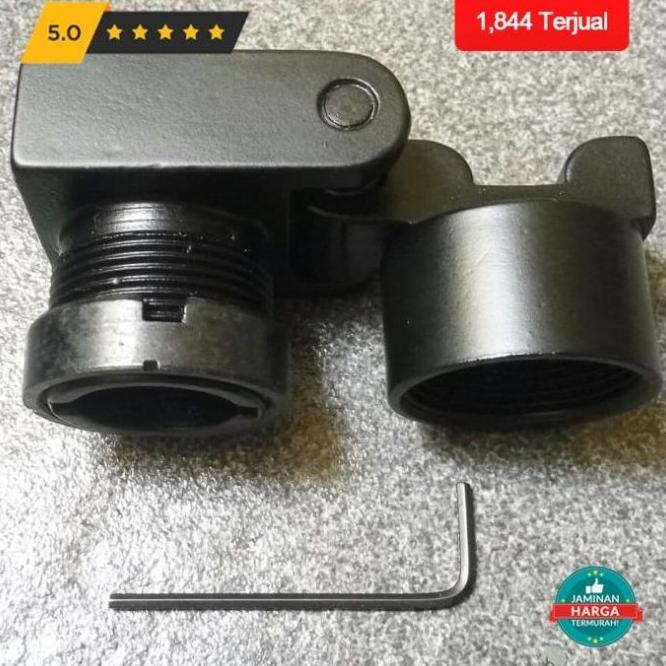 Super Sale Konverter Tabung Popor Lipat Full Metal M4 Ar15 Hk416 Aeg