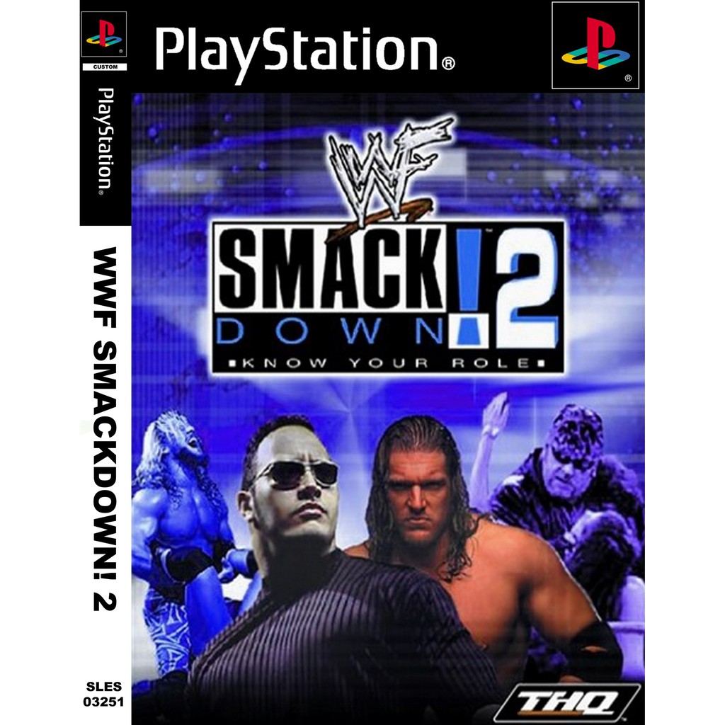 KASET CD GAME PS1: WWF SMACKDOWN 2
