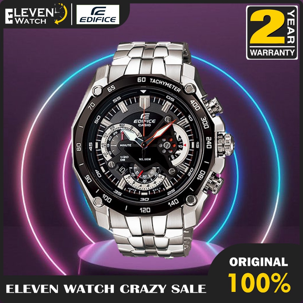 Jam Tangan Casio Pria Edifice EF-550D-1AV / EF550D-1AV  Garansi 2Th