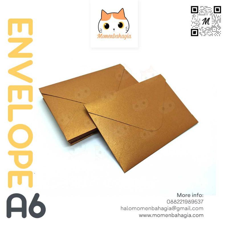 

Amplop A6 Premium Jasmine Light Brown 11x16cm