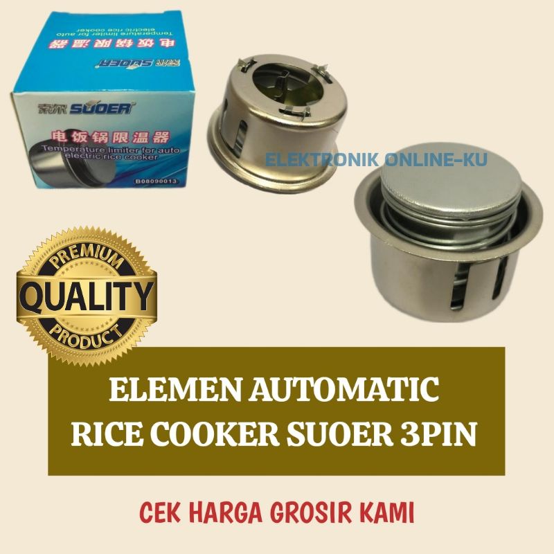 ELEMEN OTOMATIS RICE COOKER MAGIC COM 3PIN SUOER + DUS BARANG BERKWALITAS