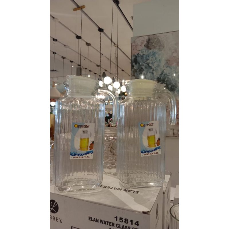 PITCHER RENATA / TEMPAT MINUM INFORMA / TEKO KACA MURAH / WATER JUG / TEMPAR AIR MINUM KACA