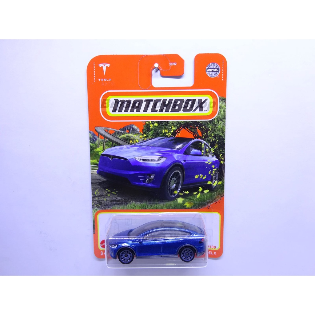 Matchbox Tesla Model X Biru