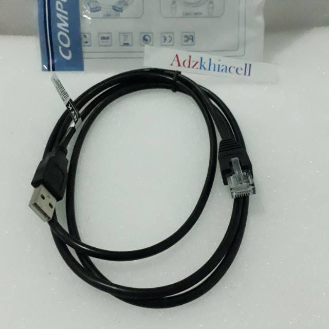Kabel / cable Usb to lan RJ45 / USB TO rj45 kabel Nyk 1.5m 1.5M usb to rj 45 Barcode /  Console