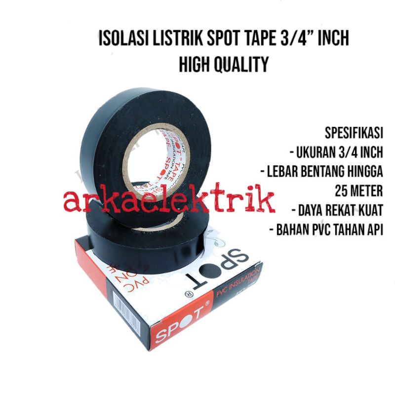 Isolasi Listrik - 3/4 Inch