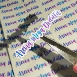 90pcs WATERPROOF STICKER STIKER NAMA BT21 KPOP LETTERING BISA CUSTOM KARAKTER