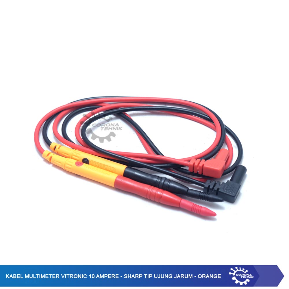 Sharp Tip Ujung Jarum - Orange - Kabel Multimeter Vitronic 10 Ampere