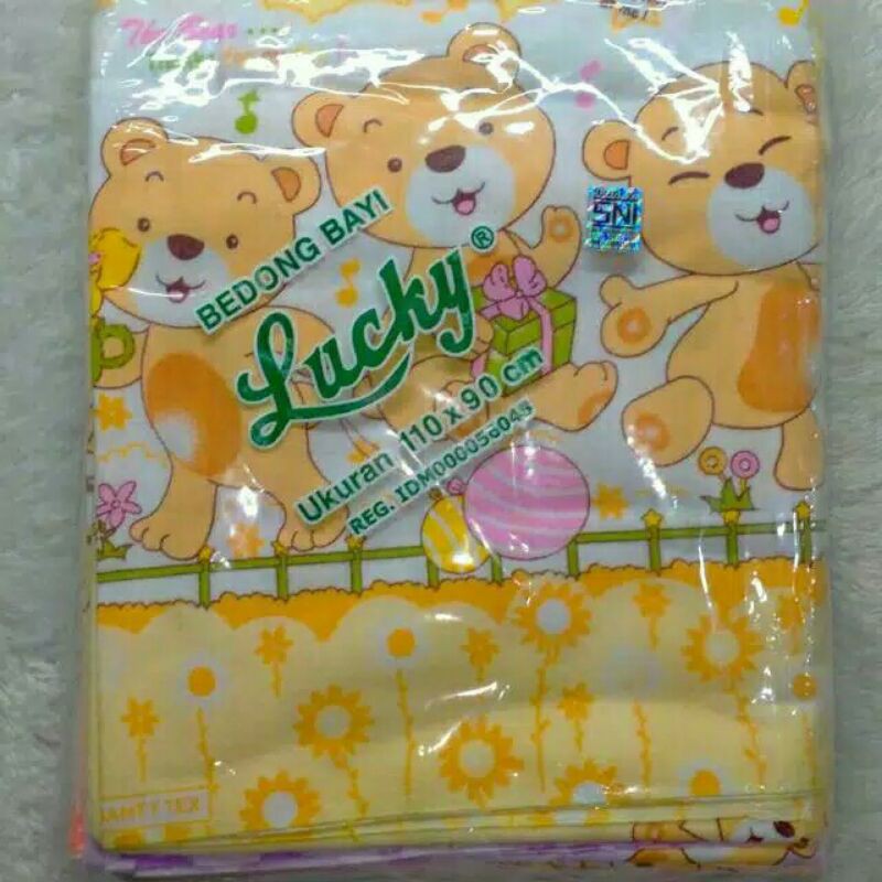 6Pc Bedong Bayi SNI Ukuran 110 X 90 cm Merk Lucky