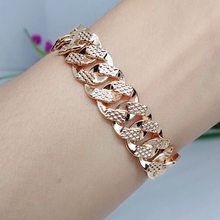 Gelang Rantai Perhiasan Wanita Sisik naga Xuping Titanium Lapis Emas 24k