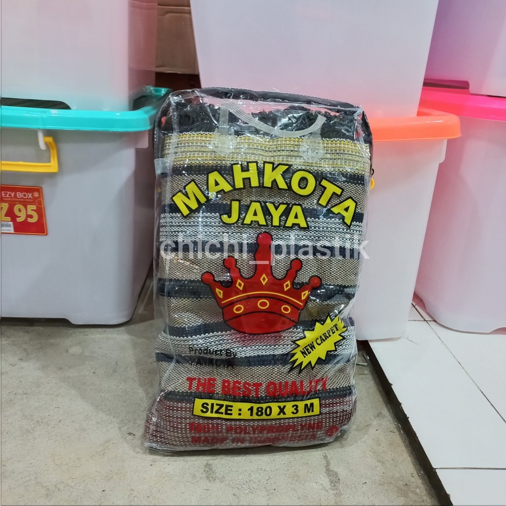 Tikar mahkota jaya TIKAR LIPAT TENUN MAHKOTA PUSAKA FULL BENANG MAHKOTA RAJA FULL BENANG 180x300