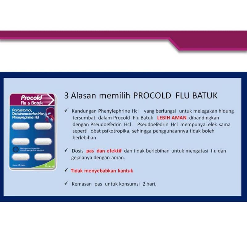 PROCOLD FLU - PROCOLD FLU BATUK