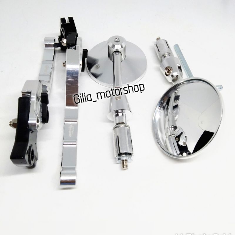 Handle Rem Plus Spion Silver Vixion RX-King new R15 new Scorpio Cnc Handel Rem Variasi Model Rolling Vixion variasi