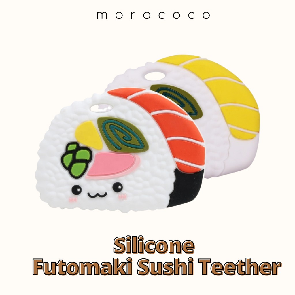 SILICONE BABY TEETHER FUTOMAKI SUSHI