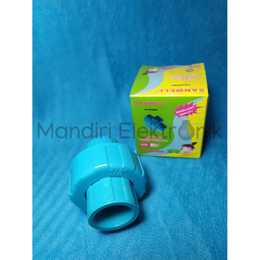 Watermur 3/4 inch Sanwell sambungan buka tutup pipa