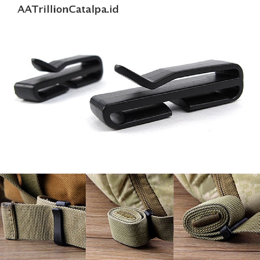 Aatrillioncatalpa 2pcs Gesper Webbing Adjustable Ukuran 24 / 38 / 48mm Untuk Outdoor