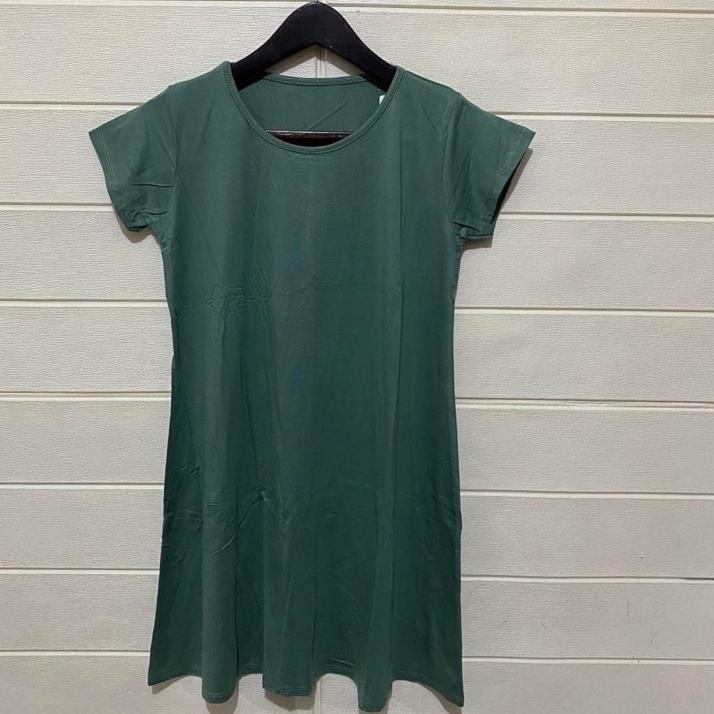 ♨ FLARE DRESS / dress basic lengan pendek wanita/dress polos wanita/casualdress/pakaian wanita/homey
