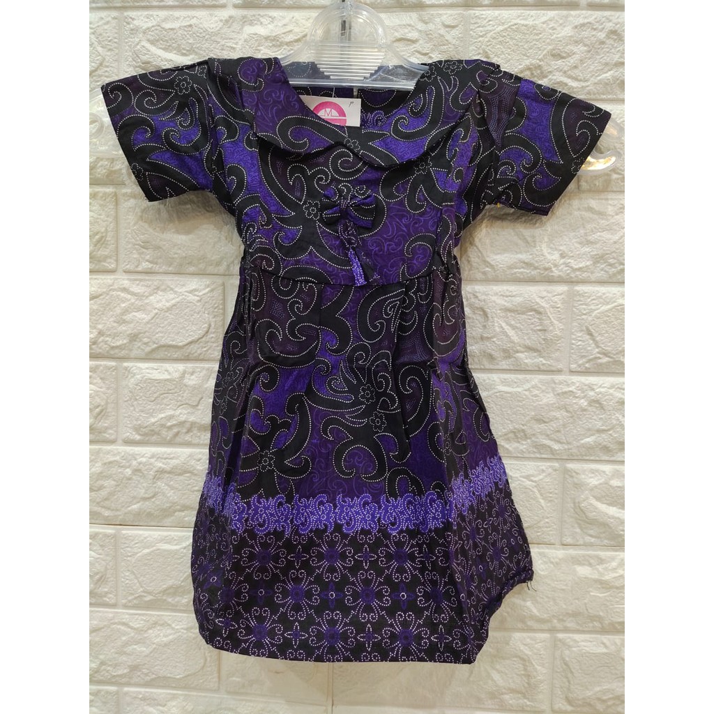 DRESS ANAK BATIK 1-10tnn S M L XL TG JGKS