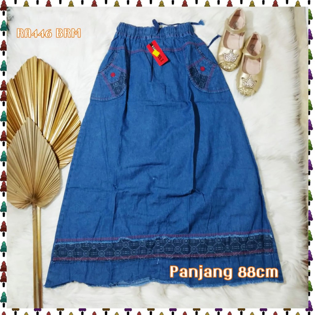 Rok Jeans Anak - Rok Panjang Anak - Rok Anak Perempuan