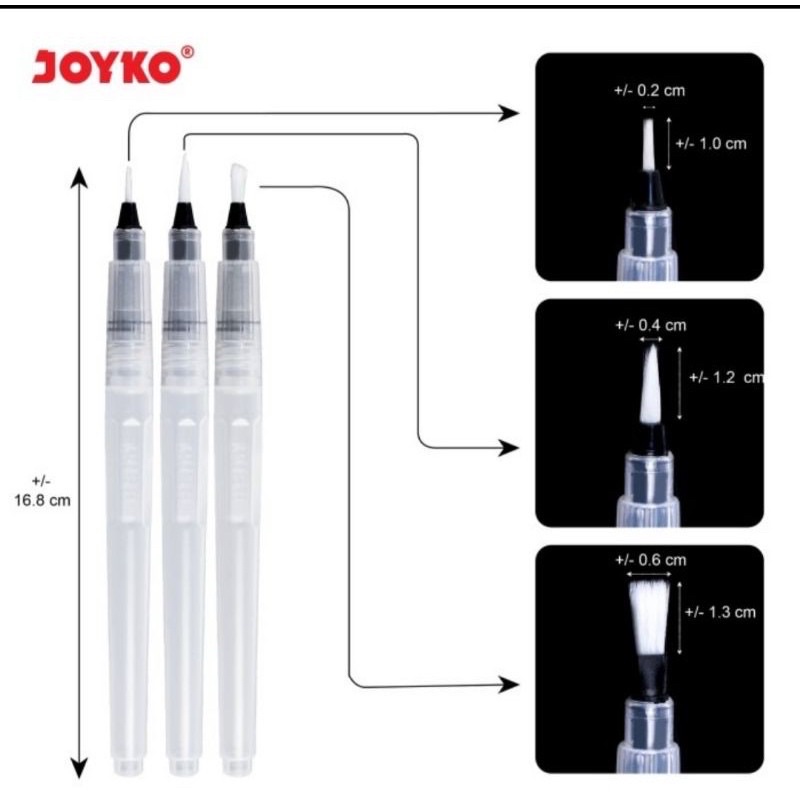 ( Set 3 -10 Pc ) JOYKO KUAS SET PAINTING BRUSH SET KUAS CAT AIR SET 5 BR-8 / SET 10 BR-9 / SET 3 BR-11