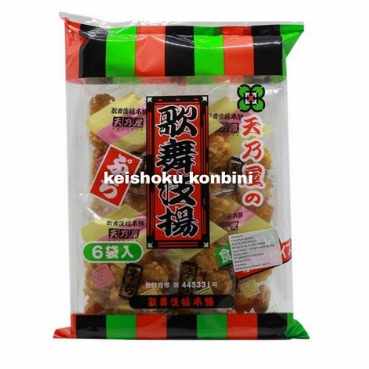 amanoya puchi kabukiage rice cracker 120gr x 12 / snack jepang / rice crackers / snack impor